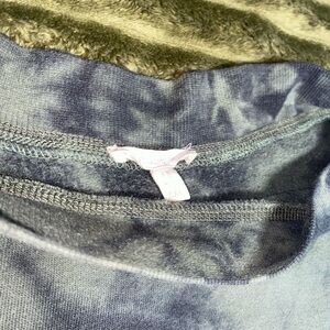 Maurices Green Tie-Dye Off The Shoulder Sweatshirt